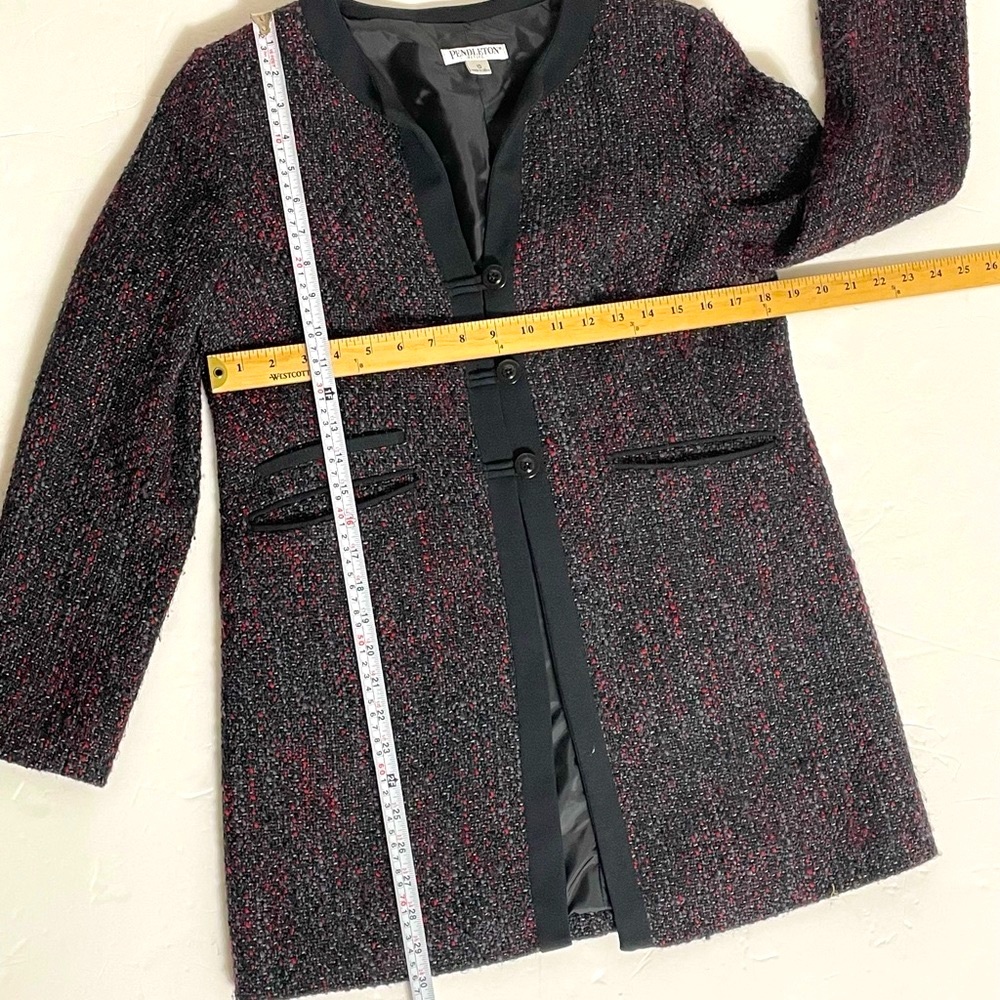 Pendleton Petites / Tweed Coat Jacket - image 8